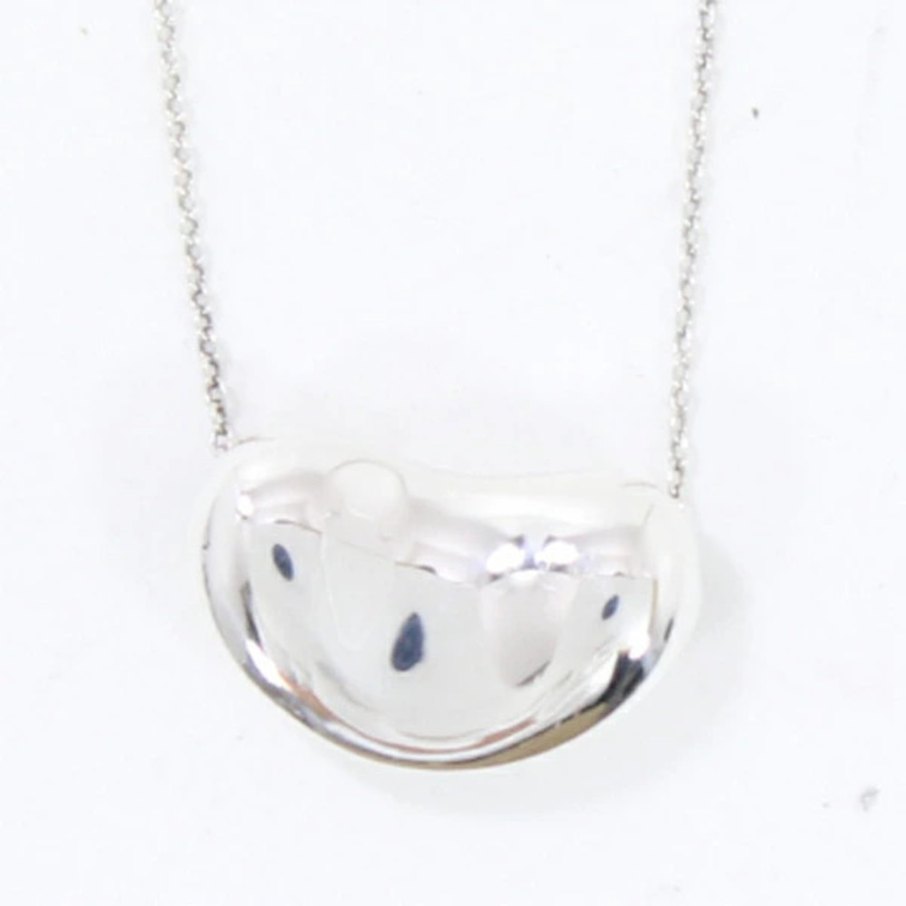 TIFFANY Co Bean Necklace Sterling Silver